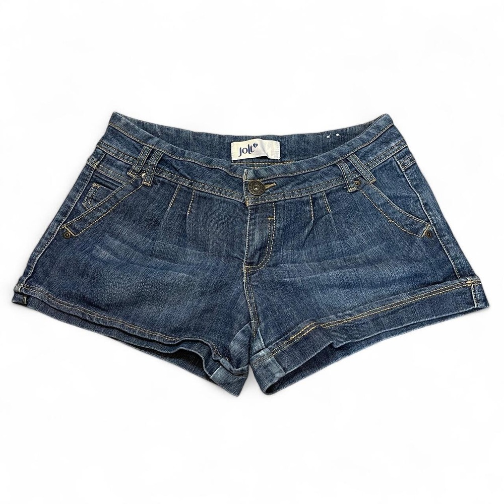 y2k Jolt blue denim mini shorts